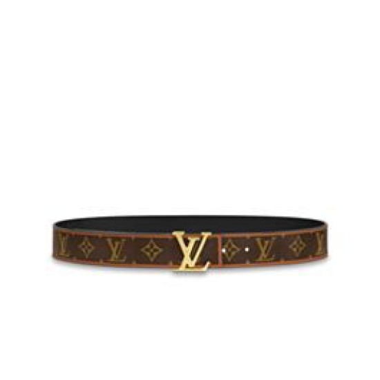 Replica Cintura reversibile Louis Vuitton LV Chain 30mm marrone