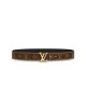 Replica Cintura reversibile Louis Vuitton LV Chain 30mm marrone
