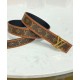 Replica Cintura reversibile Louis Vuitton LV Chain 30mm marrone