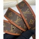 Replica Cintura reversibile Louis Vuitton LV Chain 30mm marrone
