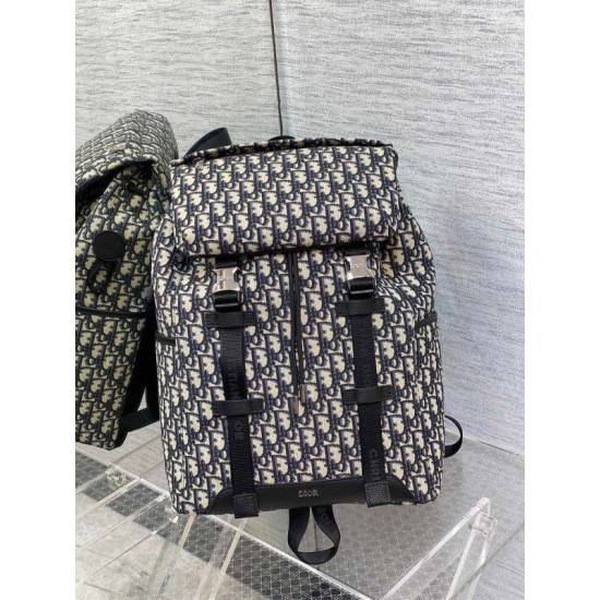 Replica Zaino Dior Explorer Dior Oblique Jacquard Nero