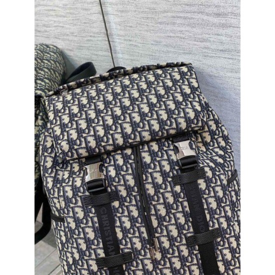 Replica Zaino Dior Explorer Dior Oblique Jacquard Nero
