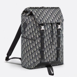 Replica Zaino Dior Explorer Dior Oblique Jacquard Nero