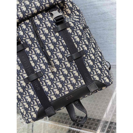 Replica Zaino Dior Explorer Dior Oblique Jacquard Nero