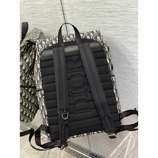 Replica Zaino Dior Explorer Dior Oblique Jacquard Nero