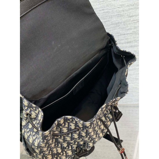 Replica Zaino Dior Explorer Dior Oblique Jacquard Nero
