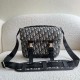 Replica Borsa a tracolla jacquard Dior Explorer Dior Oblique nera