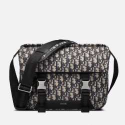 Replica Borsa a tracolla jacquard Dior Explorer Dior Oblique nera