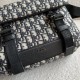 Replica Borsa a tracolla jacquard Dior Explorer Dior Oblique nera