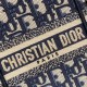 Replica Dior Mini Book Tote Phone Borsa con ricamo Dior Oblique blu
