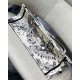 Replica Borsa tote media Dior Book Toile de Jouy Zodiac ricamo bianco