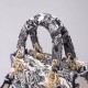 Replica Borsa Dior Medium Lady D-Lite Toile de Jouy Ricamo Blu