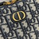 Replica Borsa Dior 30 Montaigne Box Dior Oblique Jacquard Blu