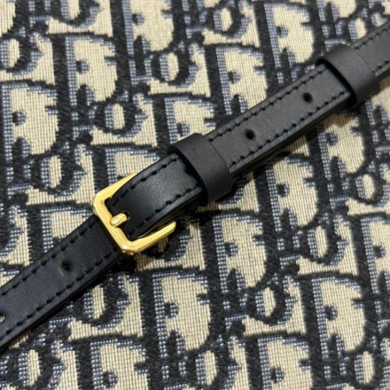 Replica Borsa Dior 30 Montaigne Box Dior Oblique Jacquard Blu