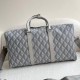Replica Borsa Dior Lingot 50 Duffle CD Diamond Canvas grigia