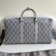 Replica Borsa Dior Lingot 50 Duffle CD Diamond Canvas grigia