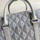 Replica Borsa Dior Lingot 50 Duffle CD Diamond Canvas grigia