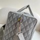 Replica Borsa Dior Lingot 50 Duffle CD Diamond Canvas grigia