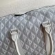 Replica Borsa Dior Lingot 50 Duffle CD Diamond Canvas grigia