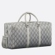 Replica Borsa Dior Lingot 50 Duffle CD Diamond Canvas grigia