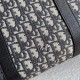 Replica Borsa Dior Lingot 50 Duffle Oblique Jacquard Nera