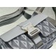 Replica Dior Hit the Road CD Diamond Canvas Messenger Borsa da uomo grigia