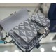 Replica Dior Hit the Road CD Diamond Canvas Messenger Borsa da uomo grigia