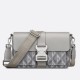Replica Dior Hit the Road CD Diamond Canvas Messenger Borsa da uomo grigia