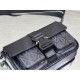 Replica Dior Hit the Road CD Diamond Canvas Messenger Borsa da uomo nera Replica Dior Hit the Road CD Diamond Canvas Messenger Borsa da uomo nera
