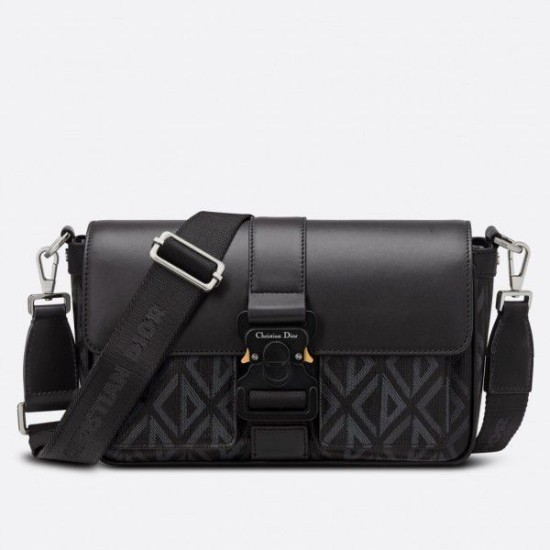 Replica Dior Hit the Road CD Diamond Canvas Messenger Borsa da uomo nera Replica Dior Hit the Road CD Diamond Canvas Messenger Borsa da uomo nera