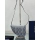 Replica Dior Mini Saddle CD Diamond Canvas Borsa da uomo grigia Replica Dior Mini Saddle CD Diamond Canvas Borsa da uomo grigia