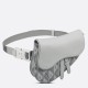 Replica Dior Mini Saddle CD Diamond Canvas Borsa da uomo grigia Replica Dior Mini Saddle CD Diamond Canvas Borsa da uomo grigia