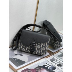 Replica Borsa da uomo Dior Mini Saddle Messenger Oblique Jacquard