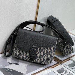 Replica Borsa da uomo Dior Mini Saddle Messenger Oblique Jacquard