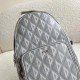 Replica Borsa a tracolla in tela Dior Mini Rider CD Diamond grigia