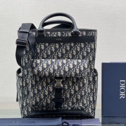 Replica Borsa tote Dior Explorer Dior Oblique Jacquard nera