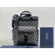 Replica Borsa tote Dior Explorer Dior Oblique Jacquard nera