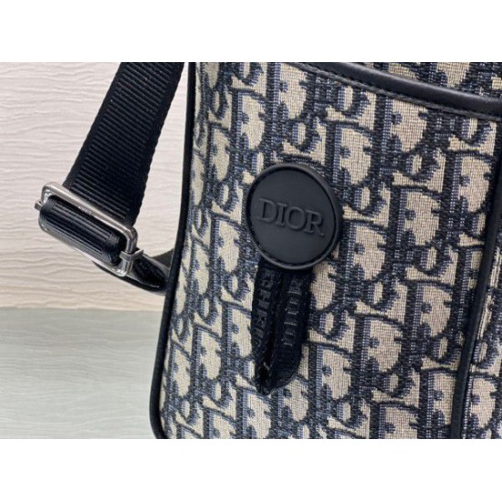 Replica Borsa tote Dior Explorer Dior Oblique Jacquard nera