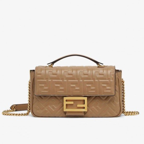 Replica Borsa Midi Fendi Baguette Chain Taupe