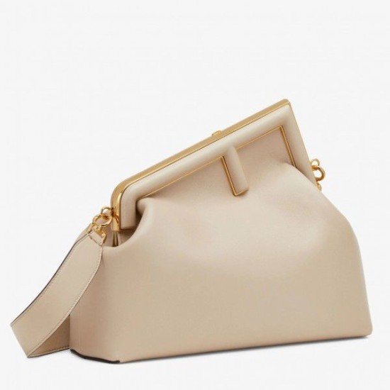 Replica Borsa Fendi First Medium in Nappa Beige