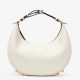 Replica Borsa Hobo piccola Fendi Fendigraphy bianca