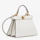 Replica Fendi Peekaboo ISeeU Petite Borsa Nappa Pelle Bianca