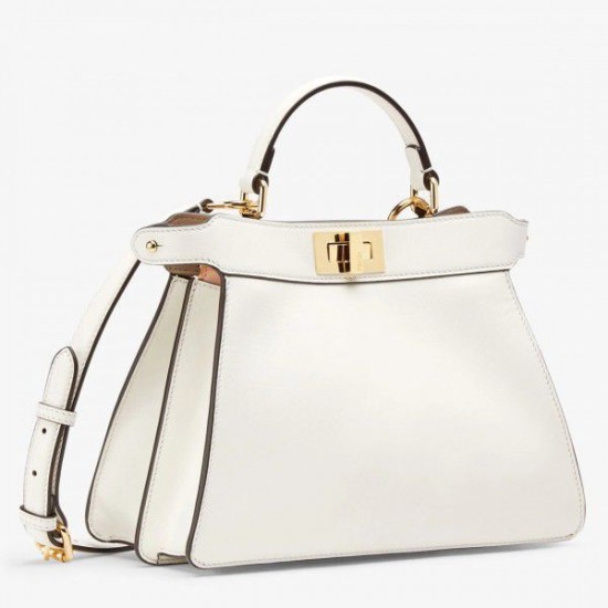 Replica Borsa piccola Fendi Peekaboo ISeeU bianca Replica Borsa piccola Fendi Peekaboo ISeeU bianca