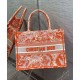 Replica Christian Dior Medium Dior Book Tote arancione