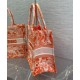 Replica Christian Dior Medium Dior Book Tote arancione