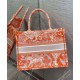 Replica Christian Dior Medium Dior Book Tote arancione