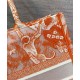 Replica Christian Dior Medium Dior Book Tote arancione