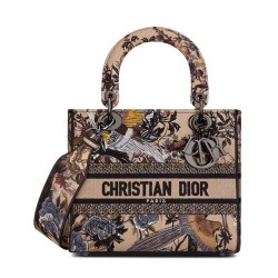 Replica Borsa Christian Dior Medium Lady D-Lite Albicocca