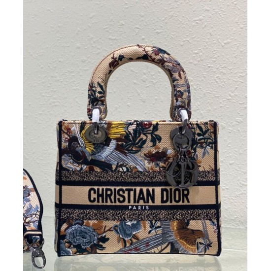 Replica Borsa Christian Dior Medium Lady D-Lite Albicocca