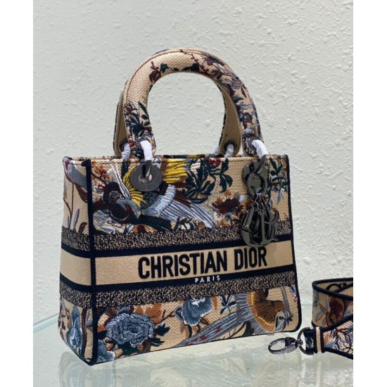 Replica Borsa Christian Dior Medium Lady D-Lite Albicocca